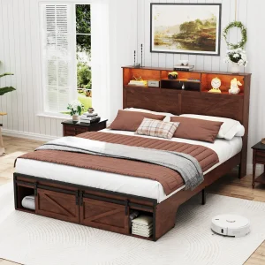 engineered wood bed frame