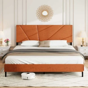 upholstered platform bed