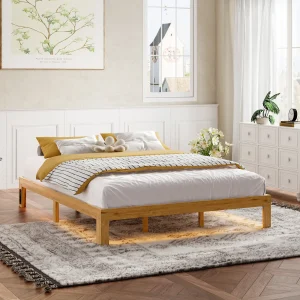 wood platform bed frame